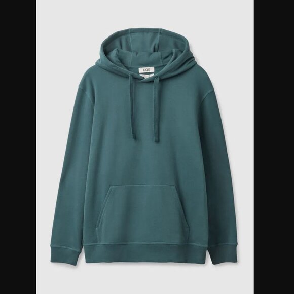 COS Relaxed Fit Hoodie Green Sz. M - Picture 1 of 8